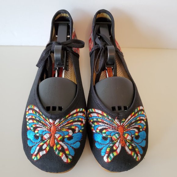 Cinak Butterfly Ballet Flat Shoes Size 41 - Picture 3 of 7